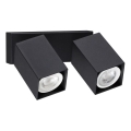 Ideal Lux - Aplique de parede LED DYNAMITE 2xGU10/7W/230V IRC 90 preto