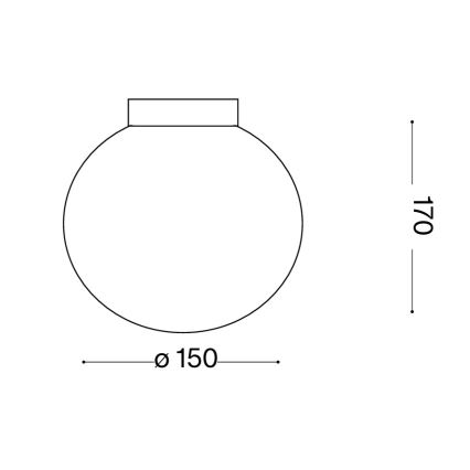 Ideal Lux - Aplique de parede LED MAPA 1xG9/3W/230V Ø 15 cm branco