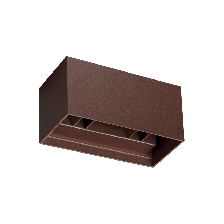 Ideal Lux - Aplique de parede LED para exterior ATOM LED/25W/230V CRI 90 IP54 castanho