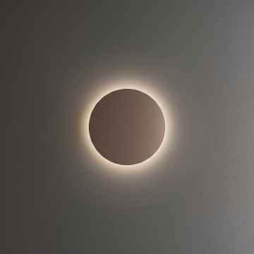 Ideal Lux - Aplique de parede LED para exterior PUNTO LED/9W/230V CRI 90 Ø 18 cm IP54 castanho