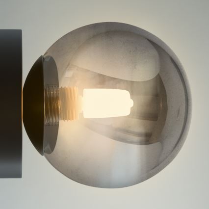 Ideal Lux - Aplique de parede LED PERLAGE 1xG9/3W/230V preto/preto fumê