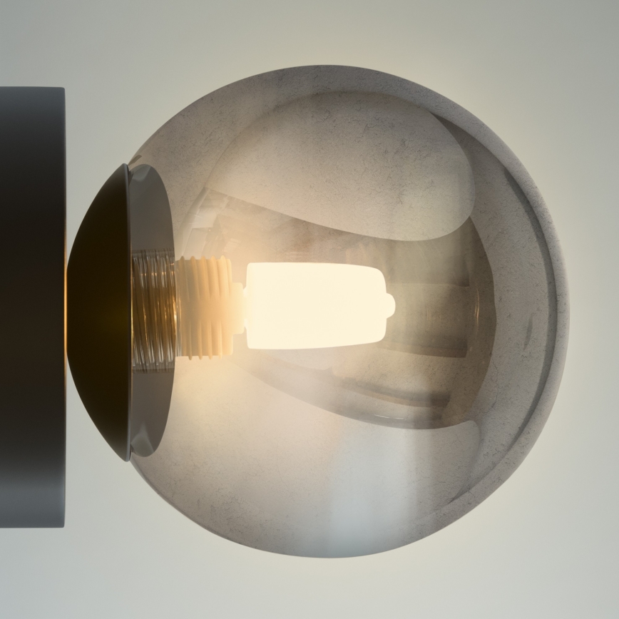 Ideal Lux - Aplique de parede LED PERLAGE 1xG9/3W/230V preto/preto fumê