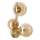 Ideal Lux - Aplique de parede LED PERLAGE 3xG9/3W/230V dourado/bege fumado