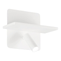 Ideal Lux - Aplique de parede LED PIANO LED/10W/230V IRC 90 USB branco