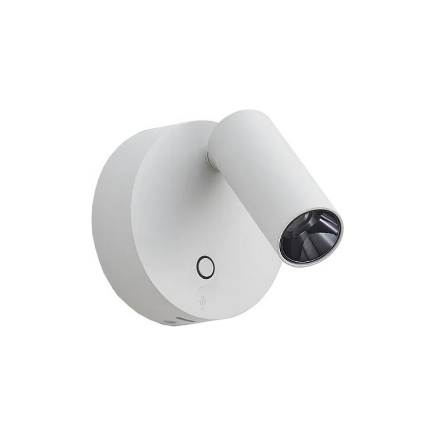 Ideal Lux - Aplique de parede spot LED táctil dimerizável ELF LED/3W/230V IRC 95 branco