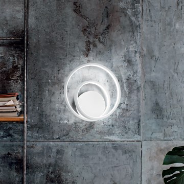 Ideal Lux - Aplique de parede LED regulável OZ LED/28W/230V CRI 90 branco