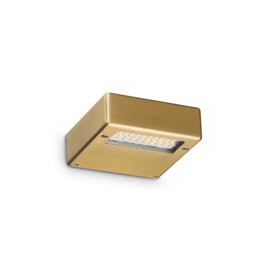 Ideal Lux - Aplique de parede LED TAB LED/24W/230V CRI 90 latão