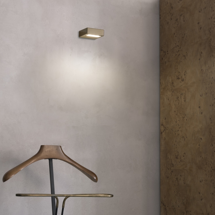 Ideal Lux - Aplique de parede LED TAB LED/24W/230V CRI 90 latão