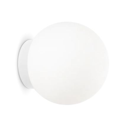 Ideal Lux - Aplique de parede MAPA 1xE27/42W/230V Ø 20 cm branco