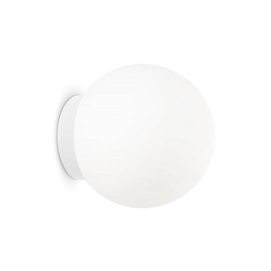Ideal Lux - Aplique de parede MAPA 1xE27/42W/230V Ø 20 cm branco