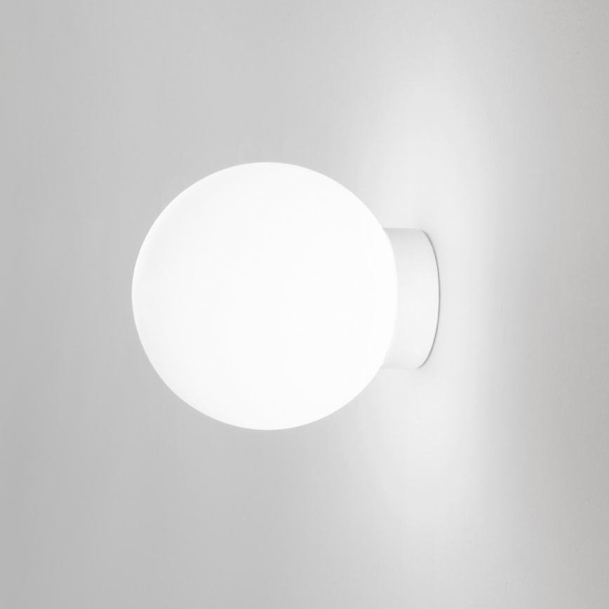 Ideal Lux - Aplique de parede MAPA 1xE27/42W/230V Ø 20 cm branco