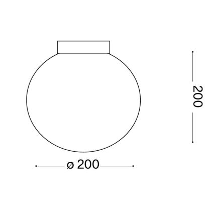 Ideal Lux - Aplique de parede MAPA 1xE27/42W/230V Ø 20 cm branco