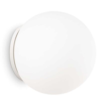 Ideal Lux - Aplique de parede MAPA 1xE27/42W/230V Ø 30 cm branco