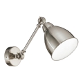 Ideal Lux - Aplique de parede NEWTON 1xE27/42W/230V cromo brilhante