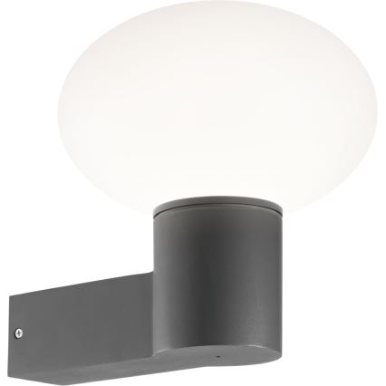 Ideal Lux - Aplique de parede para exterior CLIO 1xE27/42W/230V IP44 antracite