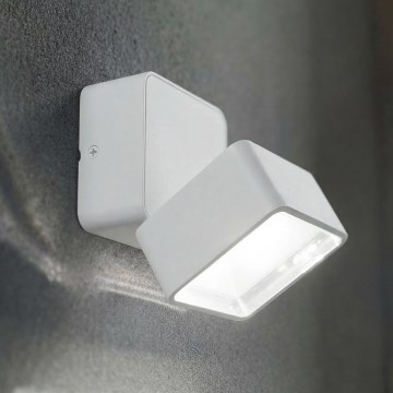 Ideal Lux - Aplique de parede para exterior OMEGA LED/7W/230V IRC 90 IP54 branco