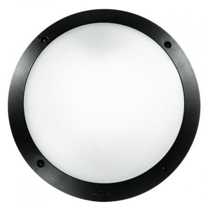 Ideal Lux - Aplique de parede para exterior POLAR 1xE27/23W/230V IP66 preto