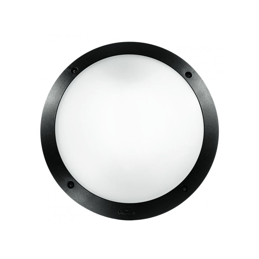 Ideal Lux - Aplique de parede para exterior POLAR 1xE27/23W/230V IP66 preto