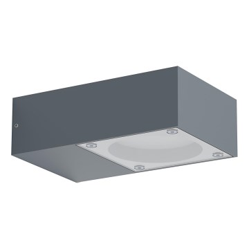 Ideal Lux - Aplique de parede para exterior SIRIO 1xGX53/9W/230V IP65 antracite
