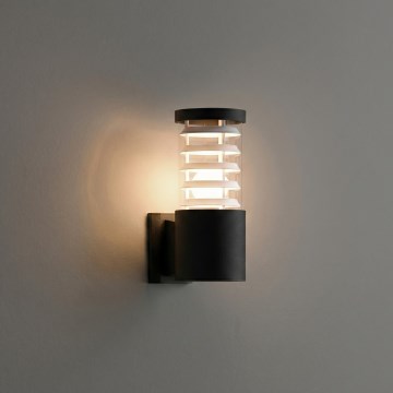 Ideal Lux - Aplique de parede para exterior TRONCO 1xE27/42W/230V IP44 preto