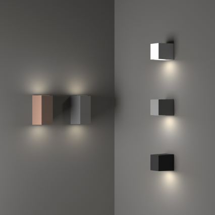 Ideal Lux - Aplique de parede para exterior UP 1xG9/15W/230V IP44 antracite