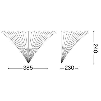 Ideal Lux - Aplique de parede SANTA 1xE14/40W/230V dourado