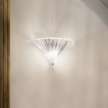 Ideal Lux - Aplique de parede SANTA 1xE14/40W/230V transparente