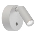 Ideal Lux - Aplique de parede spot LED recarregável e regulável com controlo tátil BEAN LED/3W/5V IRC 95 branco