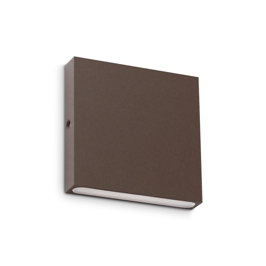 Ideal Lux - Aplique LED de parede para exterior POST-IT LED/3W/12V IRC 90 castanho
