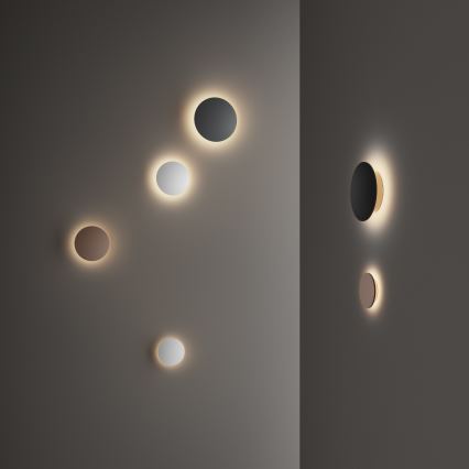 Ideal Lux - LED Aplique de parede exterior PUNTO LED/16W/230V CRI 90 diâmetro 30 cm IP54 preto