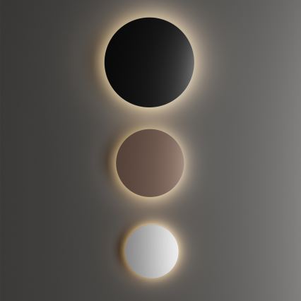 Ideal Lux - LED Aplique de parede exterior PUNTO LED/16W/230V CRI 90 diâmetro 30 cm IP54 preto