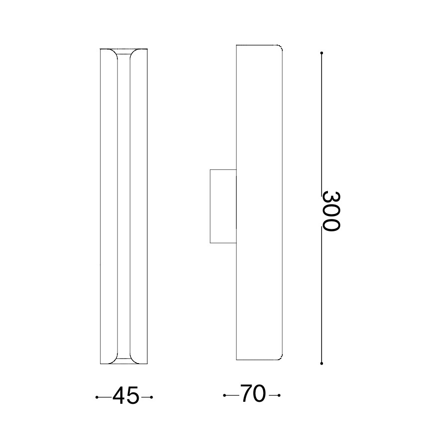 Ideal Lux - Aplique de parede LED DORICA LED/8,5W/230V IRC 90 cinzento