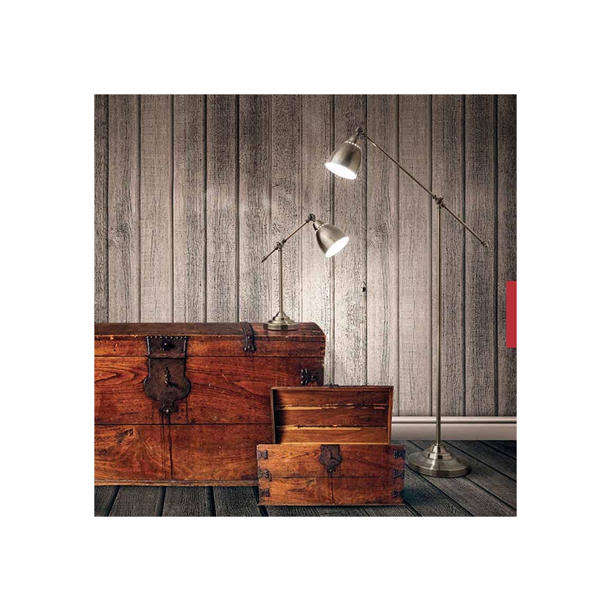 Ideal Lux - Arandela NEWTON 1xE27/42W/230V bronze