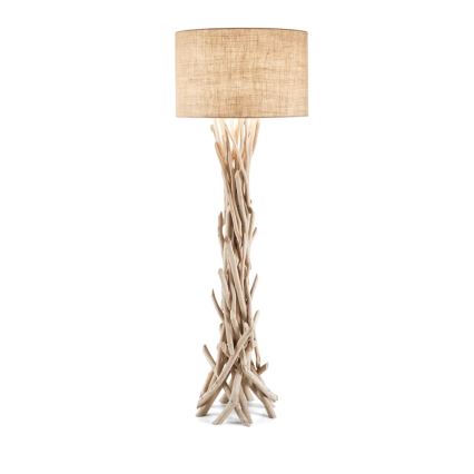 Ideal Lux - Candeeiro de chão DRIFTWOOD 1xE27/60W/230V goiaba