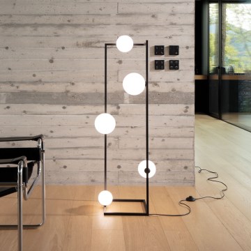 Ideal Lux - Candeeiro de chão LED ANGOLO 5xG9/3W/230V preto