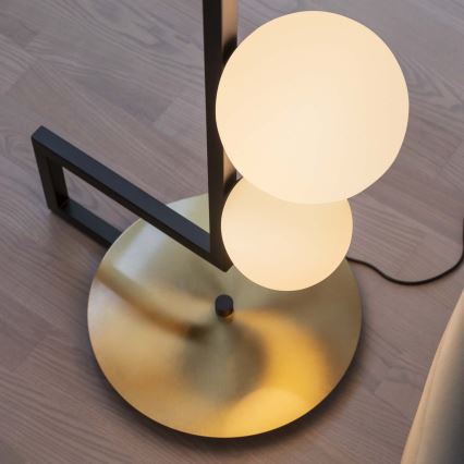 Ideal Lux - Candeeiro de chão LED BIRDS 5xG9/3W/230V preto/dourado