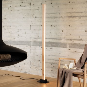 Ideal Lux - Candeeiro de chão LED com regulação CRAFT LED/26W/230V CRI 90 faia