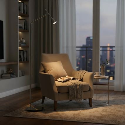 Ideal Lux - Candeeiro de chão LED DIESIS LED/4,5W/230V CRI 95 dourado