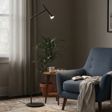 Ideal Lux - Candeeiro de chão LED DIESIS LED/4,5W/230V CRI 95 preto