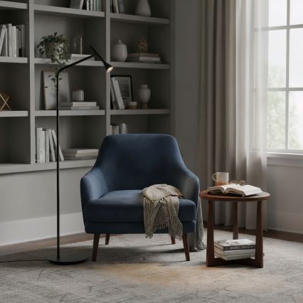 Ideal Lux - Candeeiro de chão LED DIESIS LED/4,5W/230V CRI 95 preto