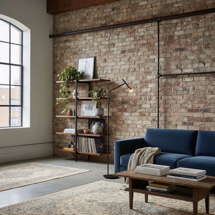 Ideal Lux - Candeeiro de chão LED DIESIS LED/4,5W/230V CRI 95 preto