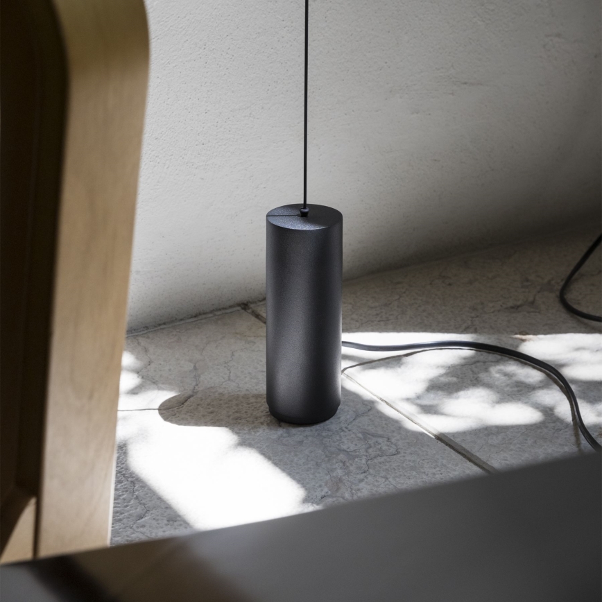 Ideal Lux - Candeeiro de chão LED FILO LED/14W/230V 2700K CRI 90 preto