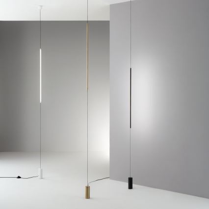 Ideal Lux - Candeeiro de chão LED FILO LED/14W/230V 2700K CRI 90 preto