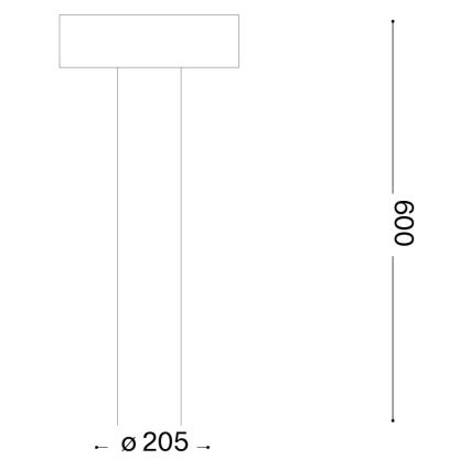 Ideal Lux - Candeeiro de exterior 4xG9/15W/230V 60 cm IP44 castanho