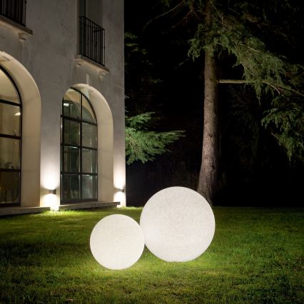 Ideal Lux - Candeeiro de exterior DORIS 1xE27/60W/230V, diâmetro 30 cm, IP44, cinzento