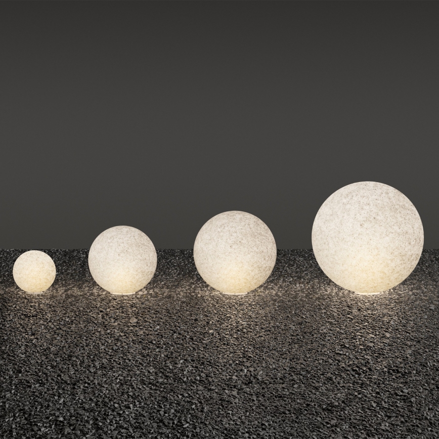Ideal Lux - Candeeiro de exterior DORIS 1xE27/60W/230V, diâmetro 30 cm, IP44, cinzento