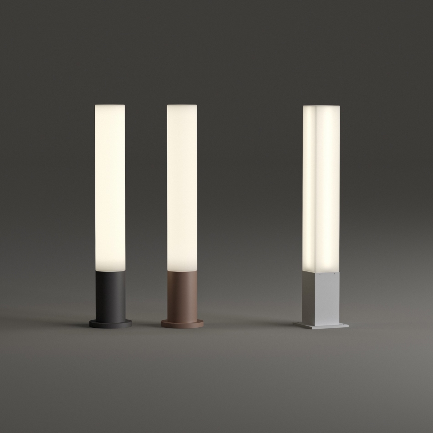 Ideal Lux - Candeeiro de exterior EDO OUTDOOR 1xGX53/15W/230V 80 cm IP65 castanho