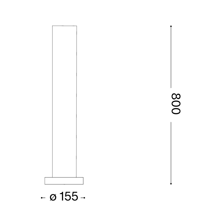 Ideal Lux - Candeeiro de exterior EDO OUTDOOR 1xGX53/15W/230V 80 cm IP65 castanho