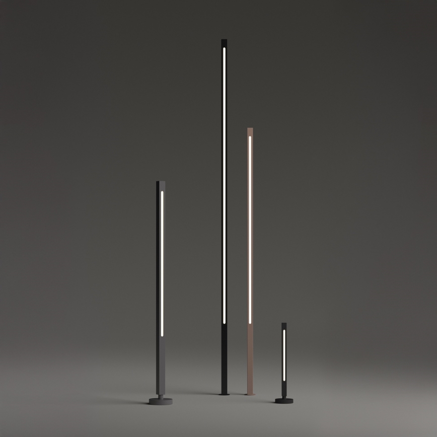 Ideal Lux - Candeeiro de exterior LED JEDI LED/19W/230V 120 cm IRC 90 IP65 castanho