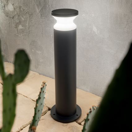 Ideal Lux - Candeeiro de exterior TORRE 1xE27/15W/230V 60 cm IP65 preto
